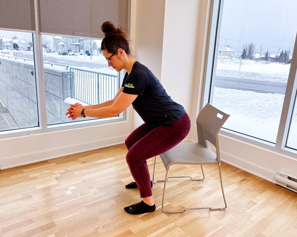 squat avec chaise